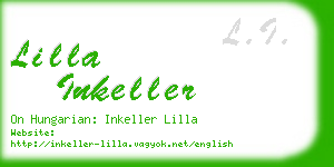 lilla inkeller business card